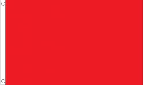 Rote Flagge, 90 x 60 cm, 100 % Polyester. FlagSuperstore von FlagSuperstore
