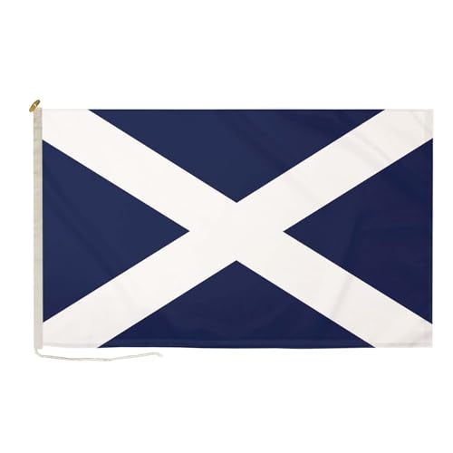 Schottland-Flagge, robust, langlebig, 15 x 90 cm, mit Seil und Knebel FlagSuperstore von FlagSuperstore
