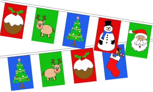 Weihnachten Riesenflagge Wimpelkette 24 Flaggen Banner 12 Meter FlagSuperstore Weihnachten Riesenflagge Wimpelkette 24 Flaggen Banner 12 Meter FlagSuperstore von FlagSuperstore