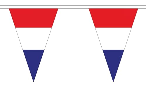 Wimpelkette Niederlande Flagge Niederlande 20M Dreieck Groß 54 Flaggen FlagSuperstore von FlagSuperstore