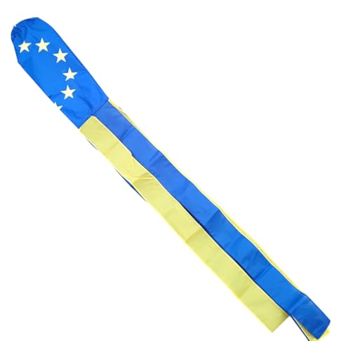 Windsack mit Flagge der Europäischen Union, 152 cm, 100 % Nylon, Banner für Teleskopstange FlagSuperstore von FlagSuperstore