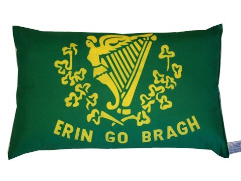 Irland Kissen Fahnen Deko Autokissen Erin go Bragh Fan beide, ca. 28 x 40 cm von Flaggen Pehl