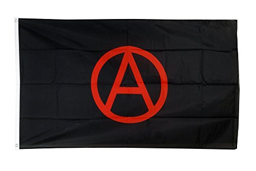 Flaggenfritze Fahne/Flagge Anarchy Anarchie rot 2 + gratis Sticker von Flaggenfritze