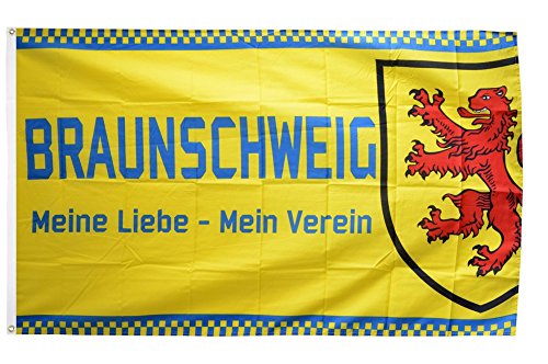 Flaggenfritze Fahne/Flagge Braunschweig - Meine Liebe + gratis Sticker von Flaggenfritze