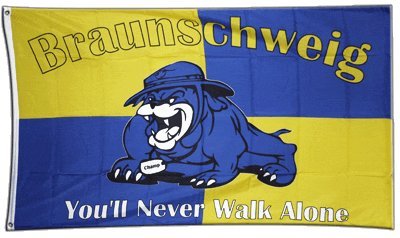 Flaggenfritze Fahne/Flagge Braunschweig Bulldogge + gratis Sticker von Flaggenfritze