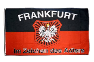 Flaggenfritze Fahne/Flagge Frankfurt Im Zeichen des Adlers + gratis Sticker von Flaggenfritze