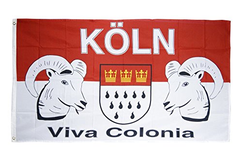 Flaggenfritze Fahne/Flagge Köln Viva Colonia + gratis Sticker von Flaggenfritze