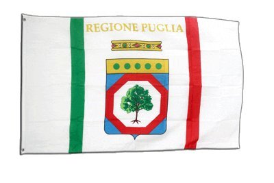 Flaggenfritze Fahne/Flagge Italien Apulien + gratis Sticker von Flaggenfritze