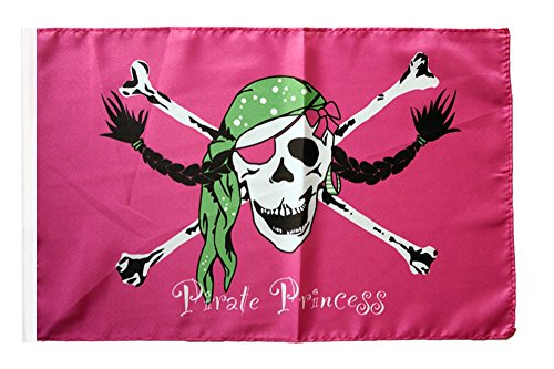 Flaggenfritze Flagge/Fahne Pirat Pirate Princess Prinzessin + gratis Sticker von Flaggenfritze