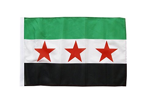 Flaggenfritze Flagge/Fahne Syrien 1932-1963 / Opposition - Freie Syrische Armee + gratis Sticker von Flaggenfritze