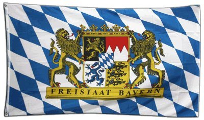 Flagge Deutschland Bayern Freistaat - 60 x 90 cm von Flaggenfritze