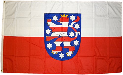 Flagge Fahne Thüringen 90 * 150 cm von Flaggenfritze