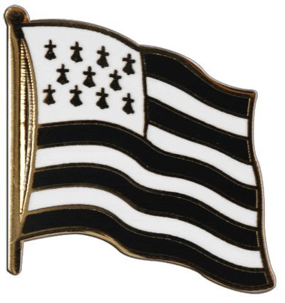 Flaggen-Pin/Anstecker Frankreich Bretagne von Flaggenfritze