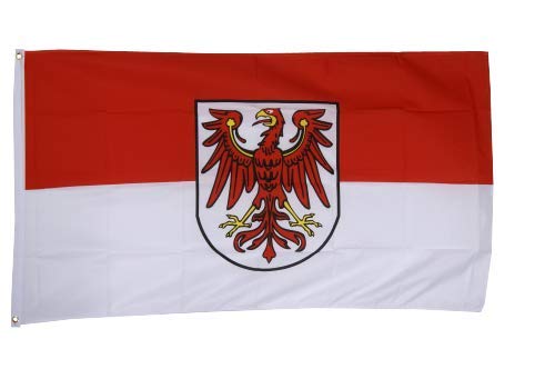 Flaggenfritze® Fahne Flagge Brandenburg 60 x 90 cm Premiumqualität von Flaggenfritze