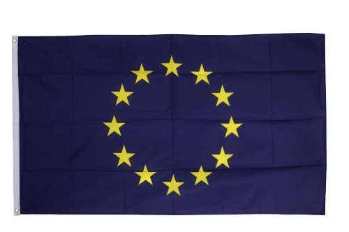 Flaggenfritze® Fahne Flagge Europäische Union EU 150 x 250 cm Premiumqualität von Flaggenfritze