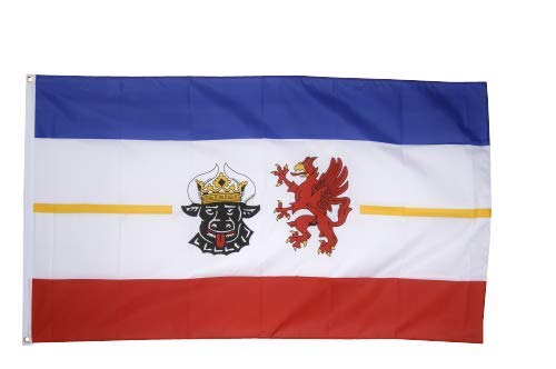 Flaggenfritze® Fahne Flagge Mecklenburg-Vorpommern 60 x 90 cm Premiumqualität von Flaggenfritze