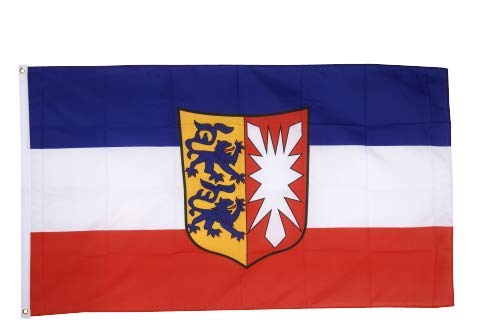 Flaggenfritze® Fahne Flagge Schleswig-Holstein 90 x 150 cm Premiumqualität von Flaggenfritze