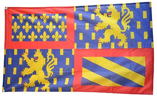 Flaggenfritze® Flagge/Fahne Frankreich Bourgogne-Franche-Comté - 90 x 150 cm von Flaggenfritze