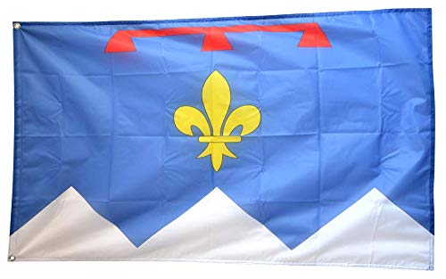 Flaggenfritze® Flagge/Fahne Frankreich Departement Alpes-de-Haute-Provence - 90 x 150 cm von Flaggenfritze