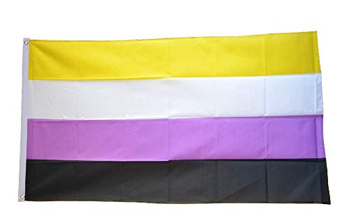 Flaggenfritze® Flagge/Fahne Nonbinary Nichtbinär - 90 x 150 cm von Flaggenfritze