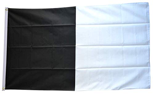 Flaggenfritze® Flagge/Fahne Schwarz-Weiß - 90 x 150 cm von Flaggenfritze