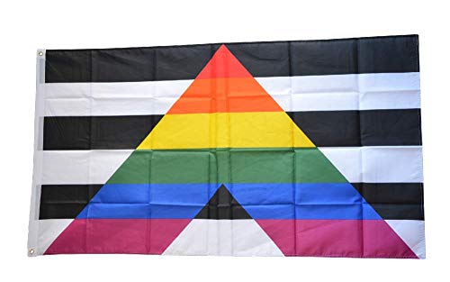 Flaggenfritze® Flagge/Fahne Straight Ally - gleiche Rechte - 90 x 150 cm von Flaggenfritze