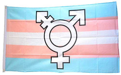 Flaggenfritze® Flagge/Fahne Transgender Pride Symbol - 90 x 150 cm von Flaggenfritze