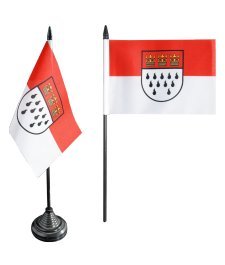 Flaggenfritze® Tischflagge Deutschland Stadt Köln - 10 x 15 cm von Flaggenfritze