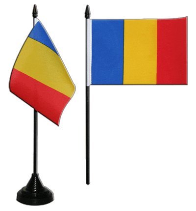 Flaggenfritze® Tischflagge Rumänien 10x15 cm von Flaggenfritze