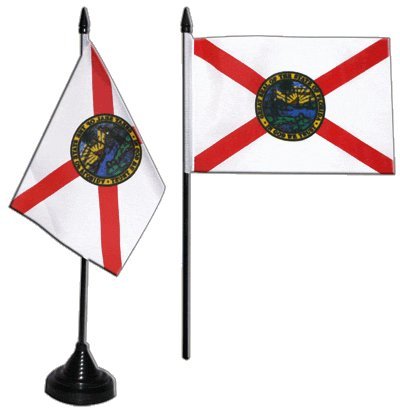 Flaggenfritze® Tischflagge USA Florida 10x15 cm von Flaggenfritze