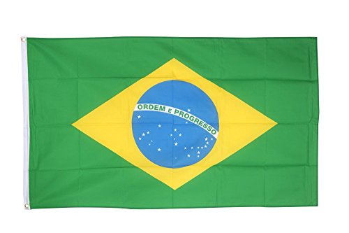 Flaggenfritze Fahne/Flagge Brasilien + gratis Sticker von Flaggenfritze