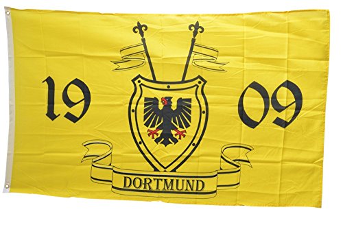 Flaggenfritze Fahne/Flagge Dortmund 1909 mit Wappen + gratis Sticker Flaggenfritze Fahne/Flagge Dortmund 1909 mit Wappen + gratis Sticker von Flaggenfritze