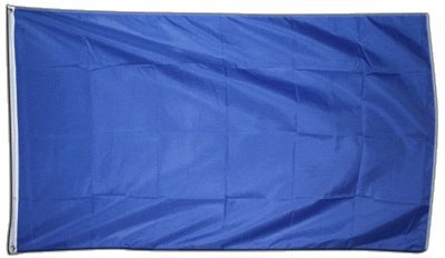 Flaggenfritze Fahne/Flagge Einfarbig Blau - 150 x 250 cm + gratis Sticker, XXL-Fahne von Flaggenfritze