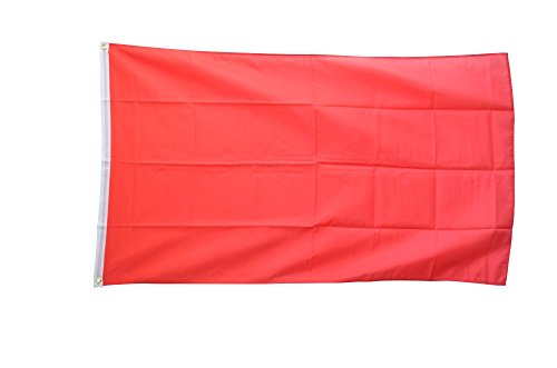Flaggenfritze Fahne/Flagge Einfarbig Rot - 150 x 250 cm + gratis Sticker, XXL-Fahne Flaggenfritze Fahne/Flagge Einfarbig Rot - 150 x 250 cm + gratis Sticker, XXL-Fahne von Flaggenfritze