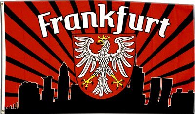 Flaggenfritze Fahne/Flagge Frankfurt Silhouette + gratis Sticker von Flaggenfritze