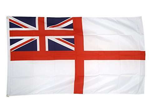 Flaggenfritze Fahne/Flagge Großbritannien British Navy Ensign - 150 x 250 cm + gratis Sticker, XXL-Fahne von Flaggenfritze