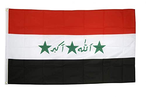 Flaggenfritze Fahne/Flagge Irak alt 1991-2004 + gratis Sticker von Flaggenfritze