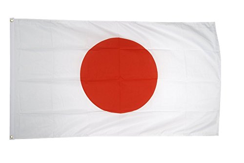 Flaggenfritze Fahne/Flagge Japan - 150 x 250 cm + gratis Sticker, XXL-Fahne von Flaggenfritze