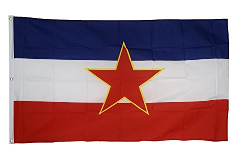 Flaggenfritze Fahne/Flagge Jugoslawien alt - 150 x 250 cm + gratis Sticker, XXL-Fahne von Flaggenfritze