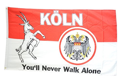 Flaggenfritze Fahne/Flagge Köln You'll Never Walk Alone + gratis Sticker Flaggenfritze Fahne/Flagge Köln You'll Never Walk Alone + gratis Sticker von Flaggenfritze