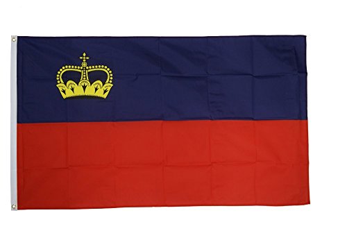 Flaggenfritze Fahne/Flagge Liechtenstein + gratis Sticker von Flaggenfritze