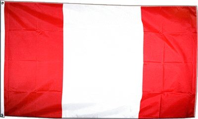 Flaggenfritze Fahne/Flagge Streifen rot-weiß-rot + gratis Sticker von Flaggenfritze