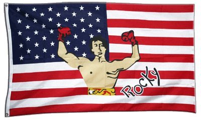 Flaggenfritze Fahne/Flagge USA Rocky + gratis Sticker von Flaggenfritze