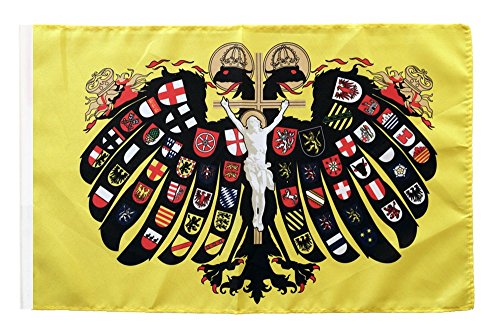 Flaggenfritze Flagge/Fahne Heiliges Römisches Reich Deutscher Nation Quaterionenadler + gratis Sticker von Flaggenfritze