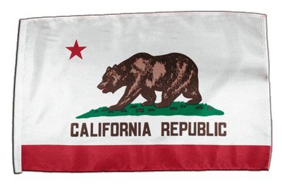 Flaggenfritze Flagge/Fahne USA Kalifornien + gratis Sticker von Flaggenfritze