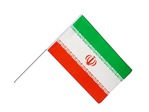 Flaggenfritze Große Stockflagge/Stockfahne Iran + gratis Sticker von Flaggenfritze