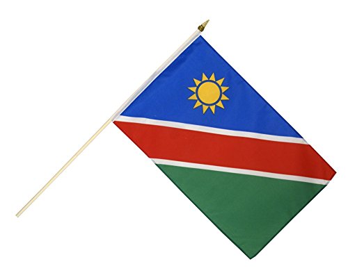 Flaggenfritze Stockflagge/Stockfahne Namibia + gratis Sticker von Flaggenfritze