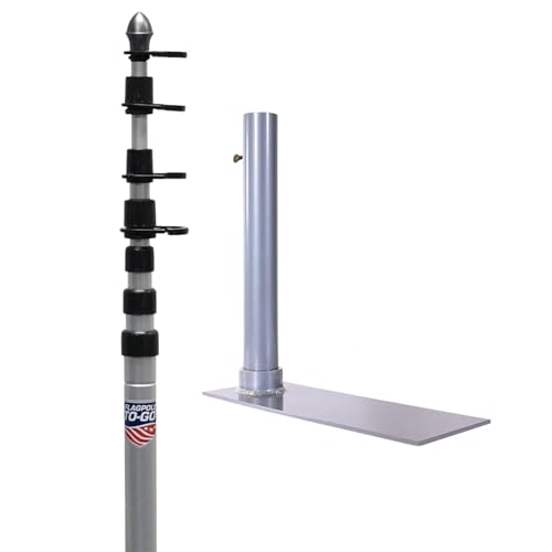 Fahnenstange to go tutp Ultimate Tailgaters Paket mit 1 Reifen Halterung – Aluminium Fahnenstange to go tutp Ultimate Tailgaters Paket mit 1 Reifen Halterung – Aluminium von Flagpole-To-Go