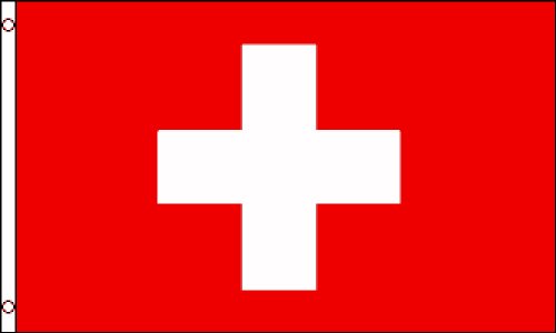 Flags Importer Schweiz Poly-Flagge, 91 x 152 cm, Mehrfarbig von Flags Importer
