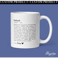 Benutzerdefinierte Ehemann Tasse | Mann Becher Geschenk Von Frau Personalisierter Weihnachten Geburtstag Ruhestand Danke Hochzeit Valentinstag von FlagshipGoodsShop